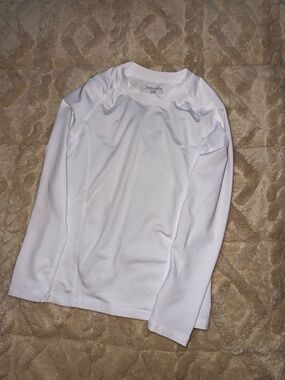 White Long Sleeve Performance Top